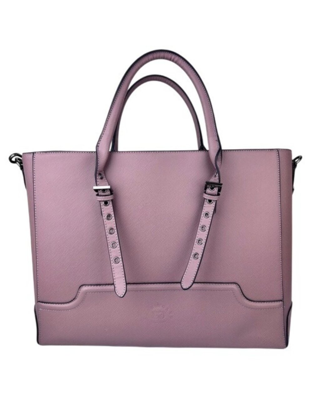 Ease Gave Women's Structured Laptop Tote Bag in Mauve Pink Handbag Crossbody